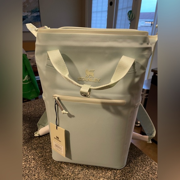 NEW Stanley Madeleine Mini Backpack Cooler Seafoam Thermal Bag 13.2L (14Qt) - Picture 5 of 16
